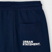 Αθλητικό παντελόνι με γράμματα στην πίσω τσέπη, μπλε Mayoral 222425 3