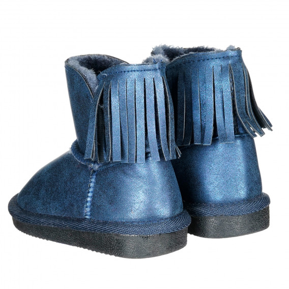 Χειμερινές μπότες με περιθώριο, μπλε Benetton 223580 2