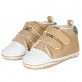 Χειμωνιάτικα μαλακά παπούτσια για ένα μωρό, μπεζ Benetton 223592 
