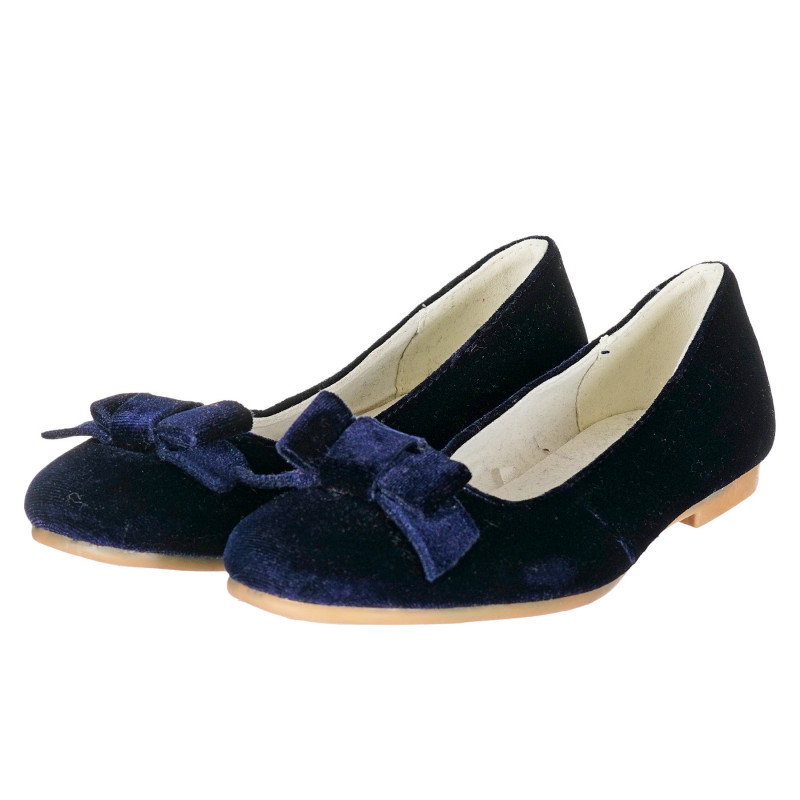 Παπούτσια μπαλαρίνας με κορδέλες, μπλε  223595