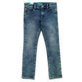 Κολλητό τζιν με φθαρμένο εφέ Benetton 223809 