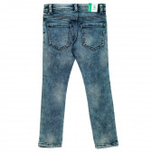 Κολλητό τζιν με φθαρμένο εφέ Benetton 223812 4