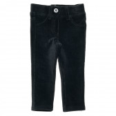 Βελούδο παντελόνι για μωρά, μαύρο Benetton 223837 