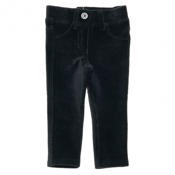 Βελούδο παντελόνι για μωρά, μαύρο Benetton 223837 
