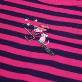 Ριγέ μπλουζάκι με χοντρά λουράκια, σε ροζ και μπλε χρώμα SCHIESSER 223904 3