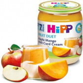 Βιολογικό μήλο μάνγκο και τυρί cottage, 6-8 μηνών, βάζο 160 γρ. Hipp 22405 