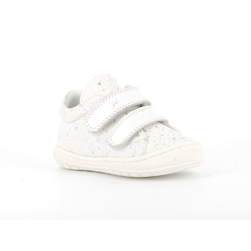 Πάνινα παπούτσια με μπροκάρ για μωρά, λευκό  224075