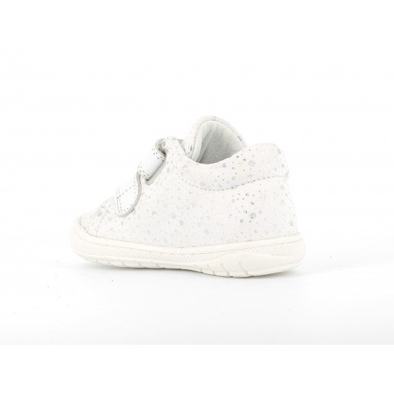 Πάνινα παπούτσια με μπροκάρ για μωρά, λευκό PRIMIGI 224077 3