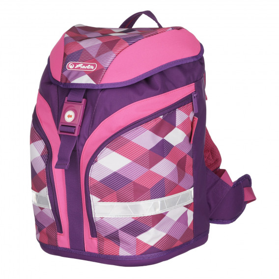 Ροζ και μοβ σακίδιο με τσάντα και μολύβι, για κορίτσι Herlitz 224113 5