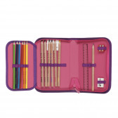 Ροζ και μοβ σακίδιο με τσάντα και μολύβι, για κορίτσι Herlitz 224116 8