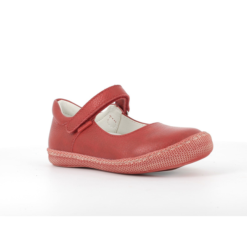 Δερμάτινα παπούτσια τύπου μπαλαρίνα, κόκκινο  224149