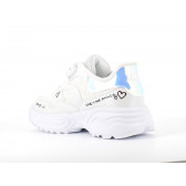 Πάνινα παπούτσια με πινελιές, λευκό PRIMIGI 224211 3