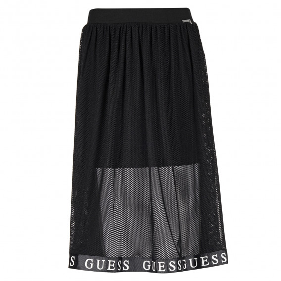 Μακριά φούστα με τούλι, μαύρη Guess 224301 