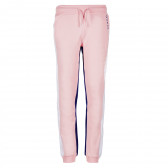Βαμβακερό αθλητικό παντελόνι σε ροζ και μπλε χρώμα Guess 224329 