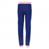 Βαμβακερό αθλητικό παντελόνι σε ροζ και μπλε χρώμα Guess 224332 4