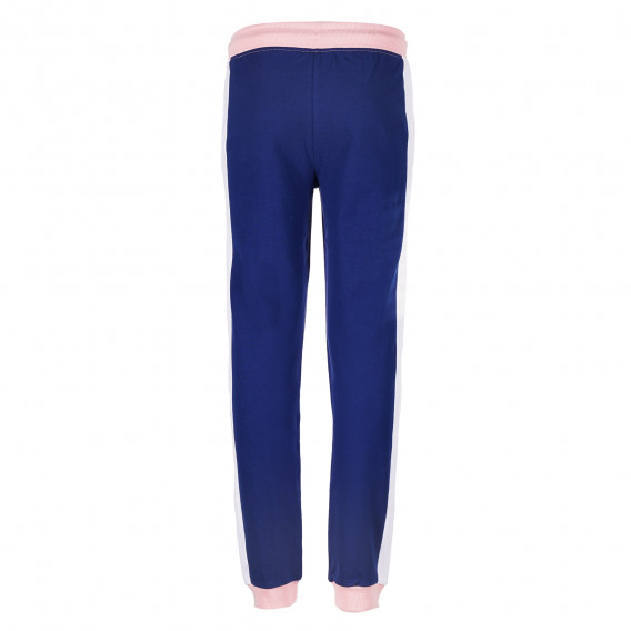 Βαμβακερό αθλητικό παντελόνι σε ροζ και μπλε χρώμα Guess 224332 4
