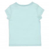 Βαμβακερό μπλουζάκι με την επιγραφή Ερωτευμένος καθημερινά για ένα μωρό, μπλε Benetton 224429 4