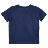 Βαμβακερό μπλουζάκι με μπλουζάκι με κορδόνι για μωρά, μπλε Benetton 224497 4