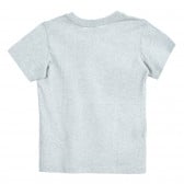 Βαμβακερό μπλουζάκι με διακοσμητική τσέπη, γκρι Benetton 224517 4