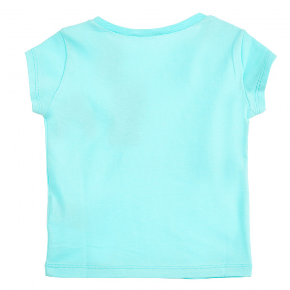 Βαμβακερό μπλουζάκι με το λογότυπο της μάρκας για ένα μωρό, σκούρο μπλε Benetton 224554 4
