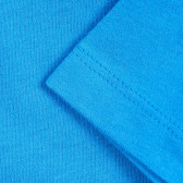 Βαμβακερό μπλουζάκι με επιγραφή για μωρό, με μπλε χρώμα Benetton 224615 3