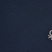 Βαμβακερό μπλουζάκι με το λογότυπο της μάρκας, σκούρο μπλε Benetton 224625 2
