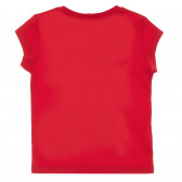 Βαμβακερό μπλουζάκι με το λογότυπο μάρκας για ένα μωρό, κόκκινο Benetton 224631 4