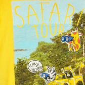 Βαμβακερή μπλούζα με τύπωμα για ένα μωρό, σε κίτρινο χρώμα Benetton 224697 2