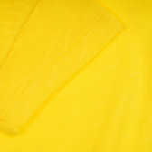 Βαμβακερό μπλουζάκι με καρδιά και επώνυμη επιγραφή για μωρό, κίτρινο Benetton 224737 3