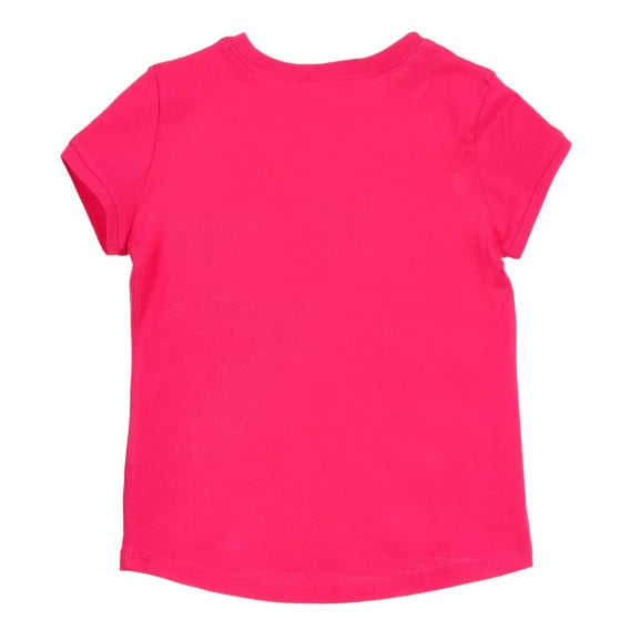 Βαμβακερό μπλουζάκι με γοργόνα, ροζ Benetton 224818 4