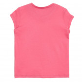Βαμβακερό μπλουζάκι για ένα μωρό με κεντητό λογότυπο, ροζ Benetton 224922 4