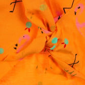 Βαμβακερή μπλούζα με φλαμίνγκο για μωρά, πορτοκαλί Benetton 225012 2