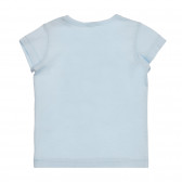 Βαμβακερό μπλουζάκι με τύπωμα για μωρό, γαλάζιο Benetton 225245 3
