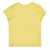 Βαμβακερό μπλουζάκι με τύπωμα για ένα μωρό, κίτρινο Benetton 225248 3