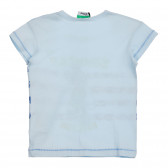 Μπλουζάκι Mickey Mouse βαμβακερό για μωρό, μπλε Benetton 225254 3