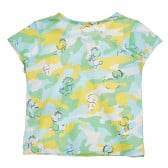 Βαμβακερό μπλουζάκι με γραφική εκτύπωση για ένα μωρό, πολύχρωμο Benetton 225257 3