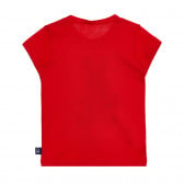 Βαμβακερό μπλουζάκι με τύπωμα για ένα μωρό, κόκκινο Benetton 225362 3