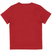 Βαμβακερό μπλουζάκι με τύπωμα για ένα μωρό, με κόκκινο χρώμα Benetton 225459 4