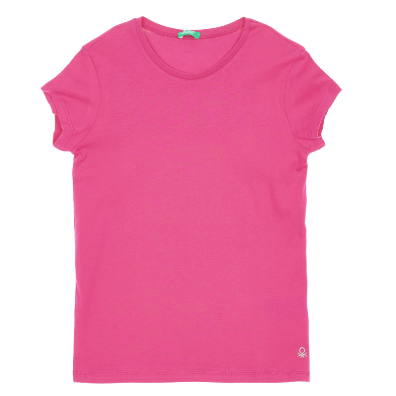 Βαμβακερό μπλουζάκι με το λογότυπο της μάρκας, ροζ  225512