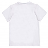 Βαμβακερή μπλούζα με PJ Masks, λευκό Benetton 225623 4