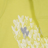 Βαμβακερό μπλουζάκι με τύπωμα καρδιάς για ένα μωρό, ανοιχτό πράσινο Benetton 225642 3