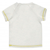 Βαμβακερό μπλουζάκι με εκτύπωση για ένα μωρό, λευκό Benetton 225674 4