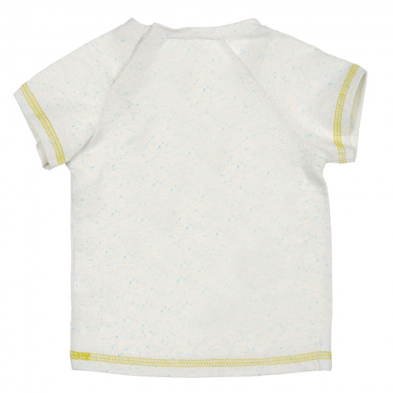 Βαμβακερό μπλουζάκι με εκτύπωση για ένα μωρό, λευκό Benetton 225674 4