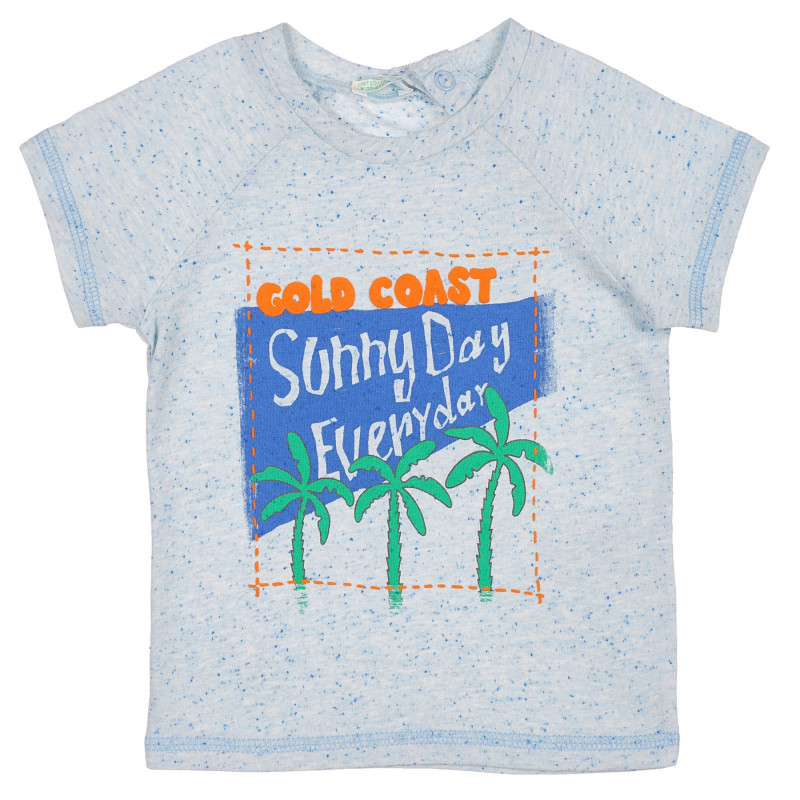 Βαμβακερή μπλούζα με γραφική εκτύπωση για ένα μωρό, μπλε  225683