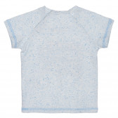 Βαμβακερή μπλούζα με γραφική εκτύπωση για ένα μωρό, μπλε Benetton 225686 4