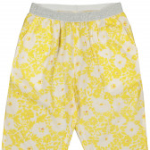 Παντελόνι με floral εκτύπωση για ένα κορίτσι κίτρινο Tape a l'oeil 225792 2