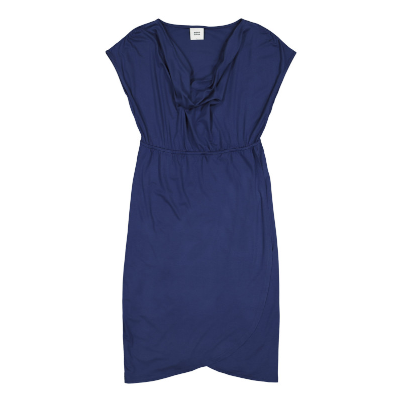 Κοντό μανίκι φόρεμα για έγκυες γυναίκες με μπλε κορίτσι  226204