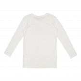 Βαμβακερή μπλούζα με μακριά μανίκια για ένα λευκό κορίτσι FRACOMINA 226467 2