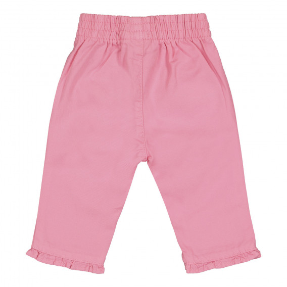 Βρεφικό παντελόνι για κορίτσια, ροζ χρώματος Benetton 226720 3