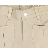 Βαμβακερό βρεφικό παντελόνι για αγόρια, σε μπεζ χρώμα Fendi 226724 2